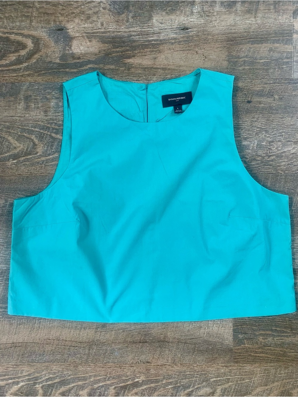 Banana Republic Teal Crop Shell Top